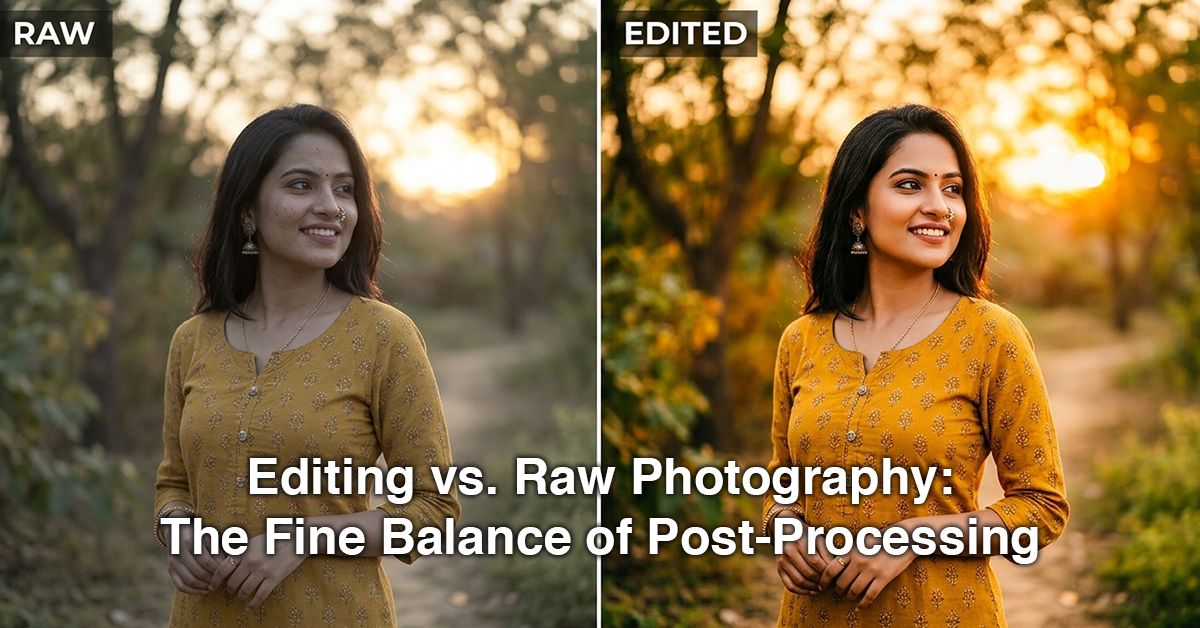 Editing vs. Raw Photography: The Fine Balance of Post-Processing